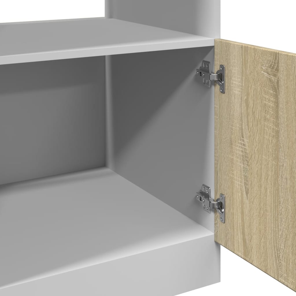 Mobile per Microonde “Lyon” Rovere Sonoma 60x57x207 cm | homemem39