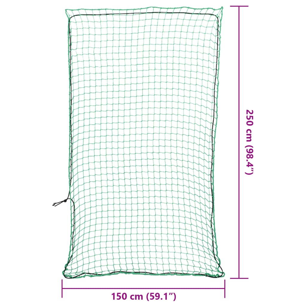 Rete per Rimorchio con Corda Elastica Verde 2,5x1,5 m in PP | homemem39
