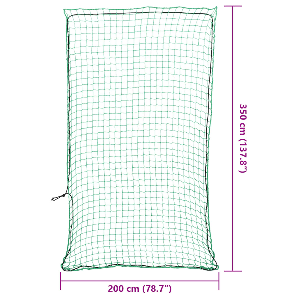 Rete per Rimorchio con Corda Elastica Verde 3,5x2 m in PP | homemem39