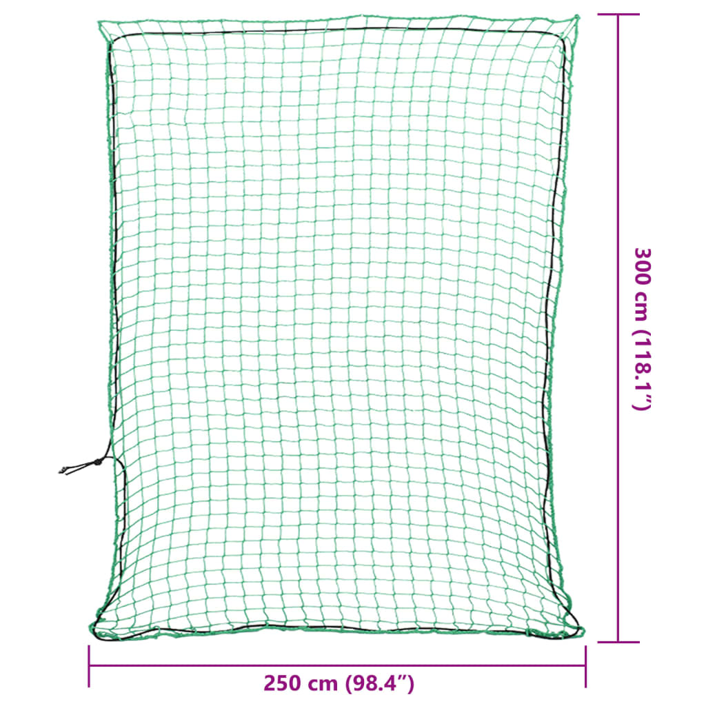 Rete per Rimorchio con Corda Elastica Verde 3x2,5 m in PP | homemem39
