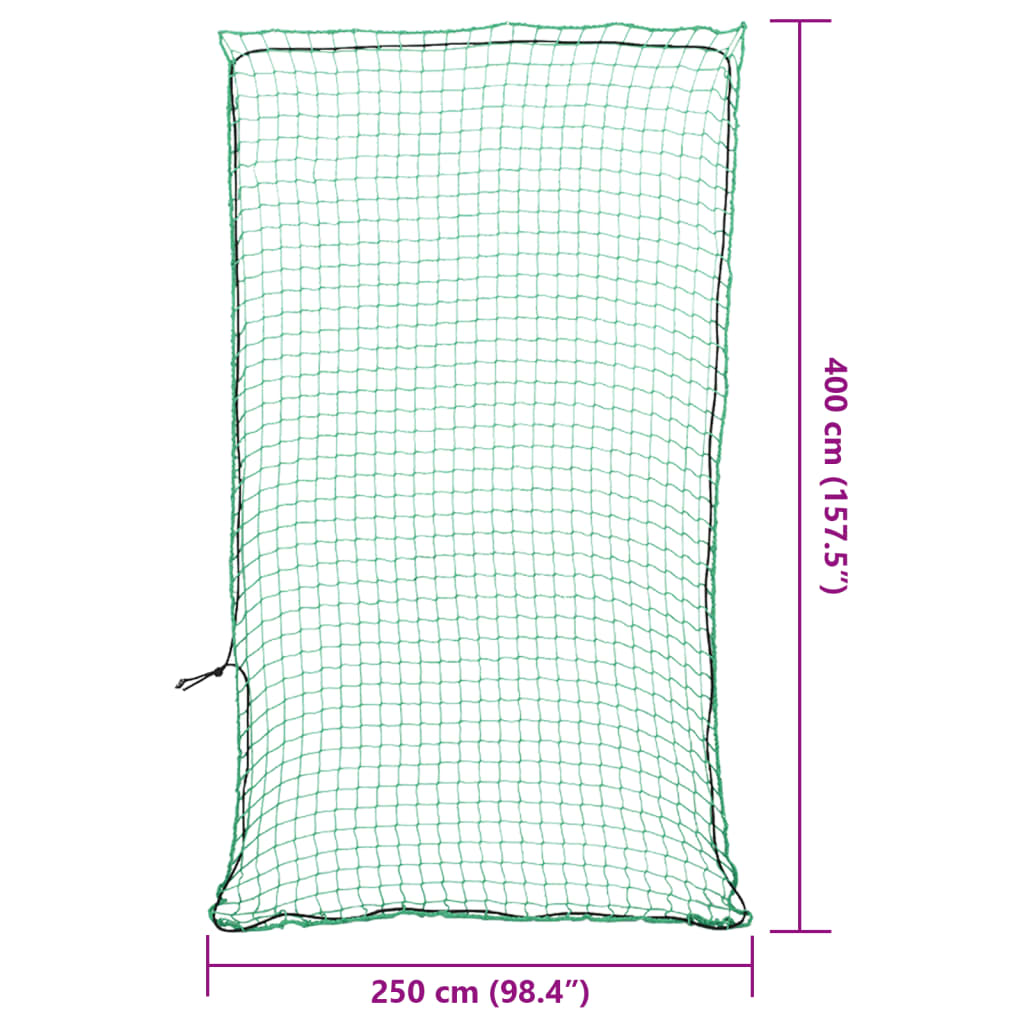 Rete per Rimorchio con Corda Elastica Verde 4x2,5 m in PP | homemem39