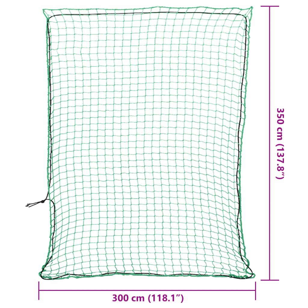 Rete per Rimorchio con Corda Elastica Verde 3,5x3 m in PP | homemem39