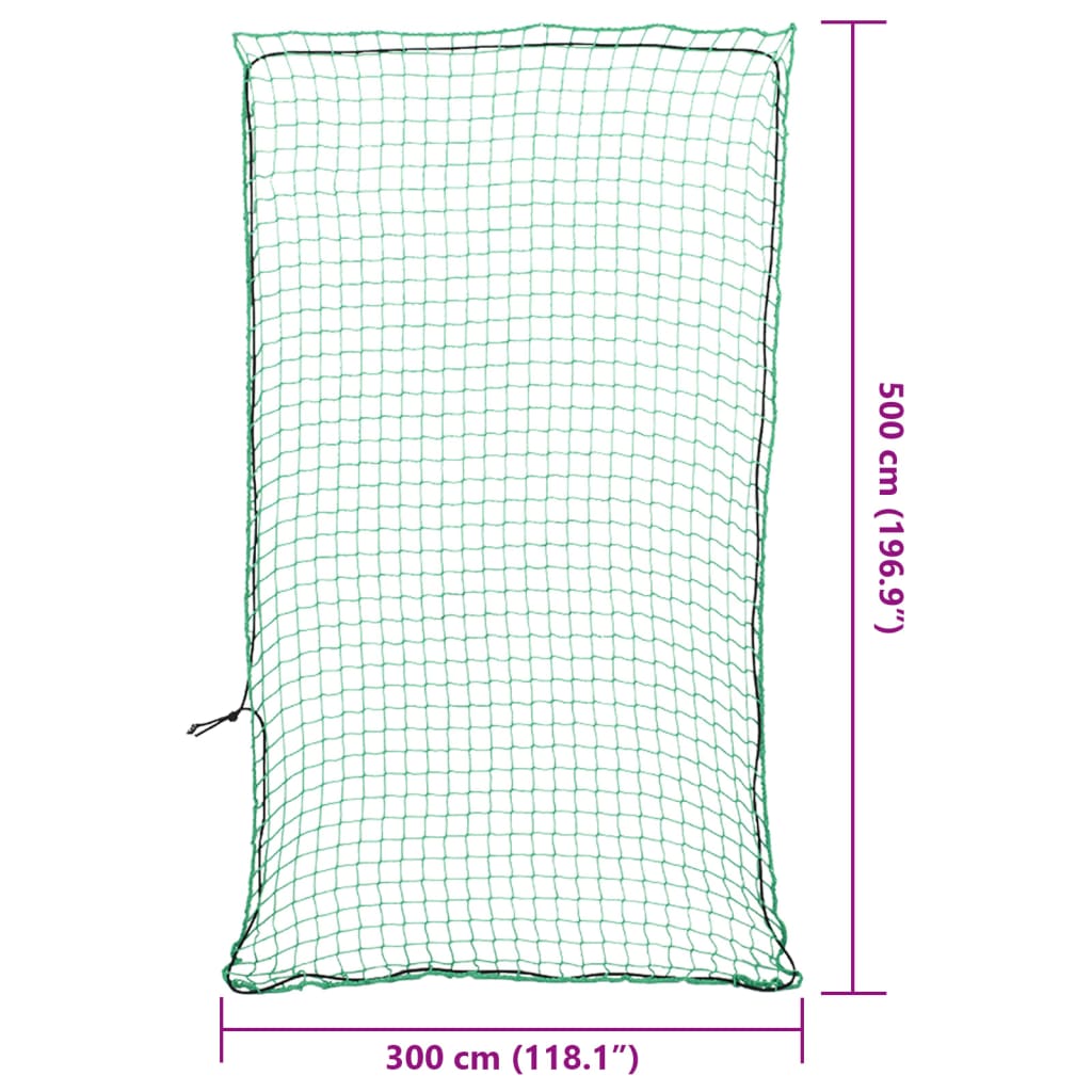 Rete per Rimorchio con Corda Elastica Verde 5x3 m in PP | homemem39