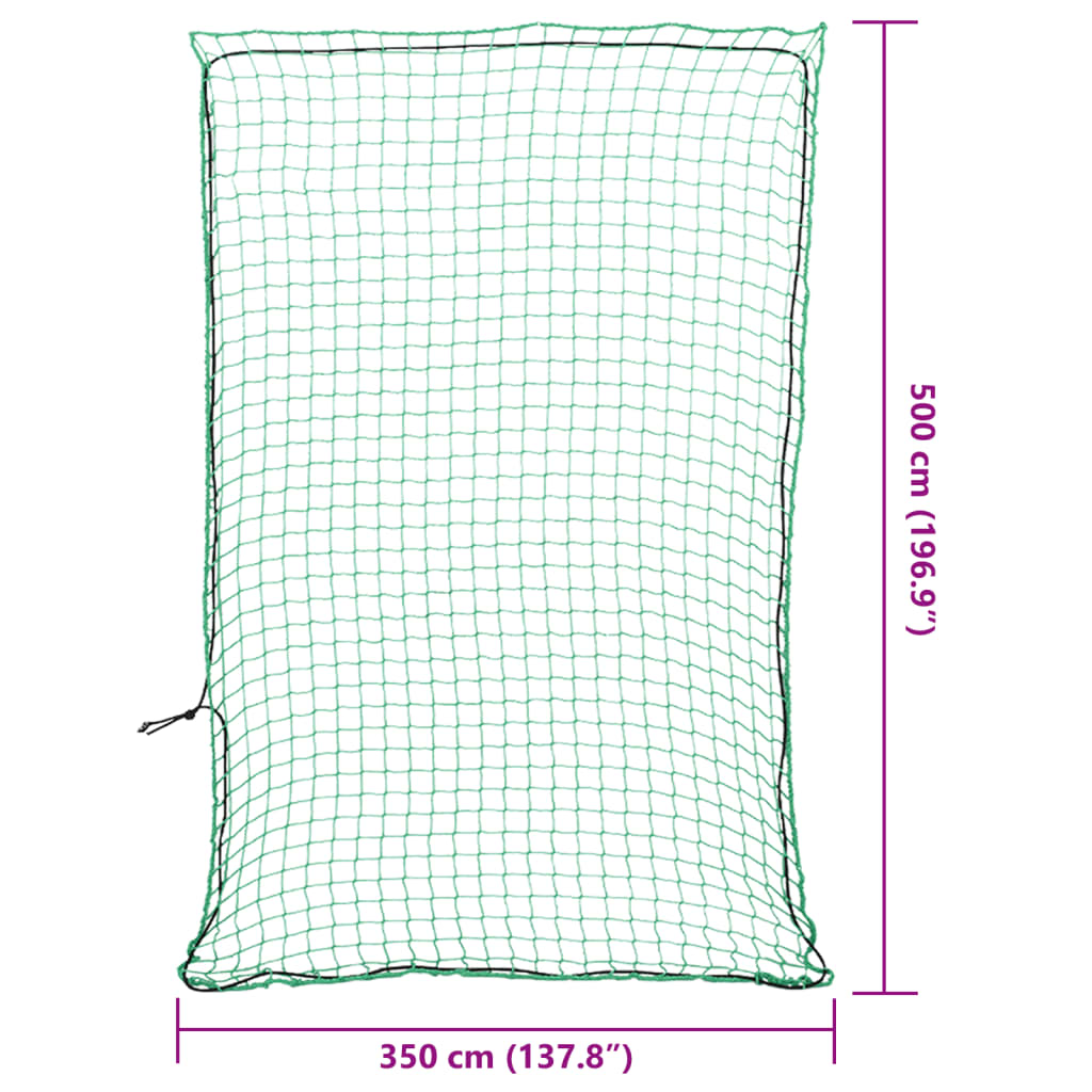 Rete per Rimorchio con Corda Elastica Verde 5x3,5 m in PP | homemem39