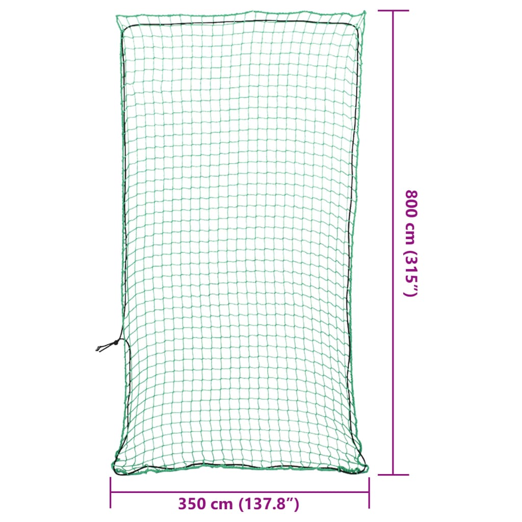 Rete per Rimorchio con Corda Elastica Verde 8x3,5 m in PP | homemem39
