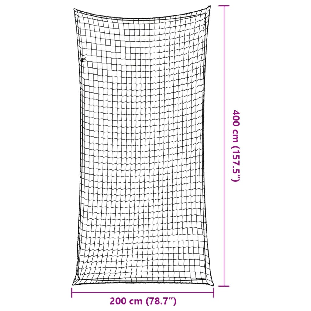 Rete per Rimorchio con Corda Elastica Nero 4x2 m in PP | homemem39