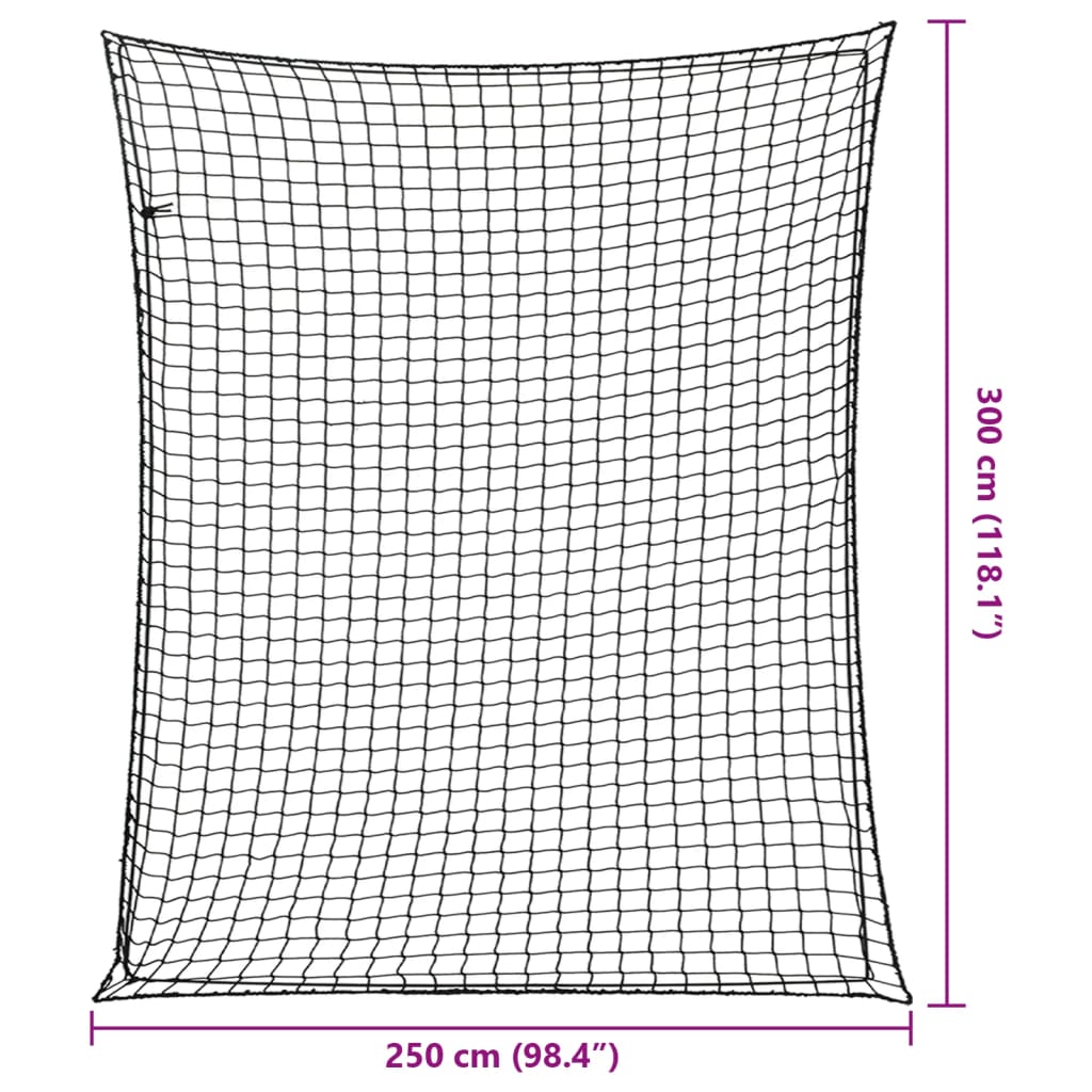 Rete per Rimorchio con Corda Elastica Nero 3x2,5 m in PP - homemem39