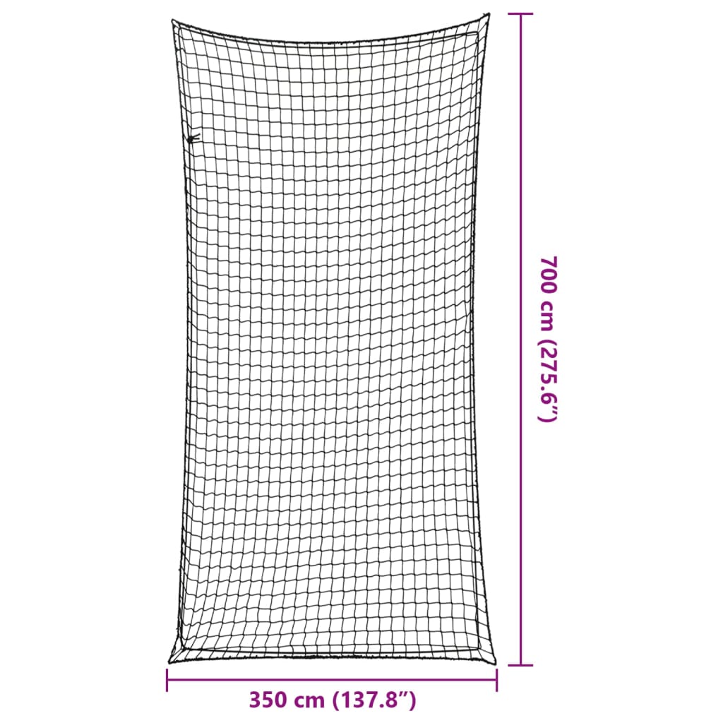 Rete per Rimorchio con Corda Elastica Nero 7x3,5 m in PP | homemem39
