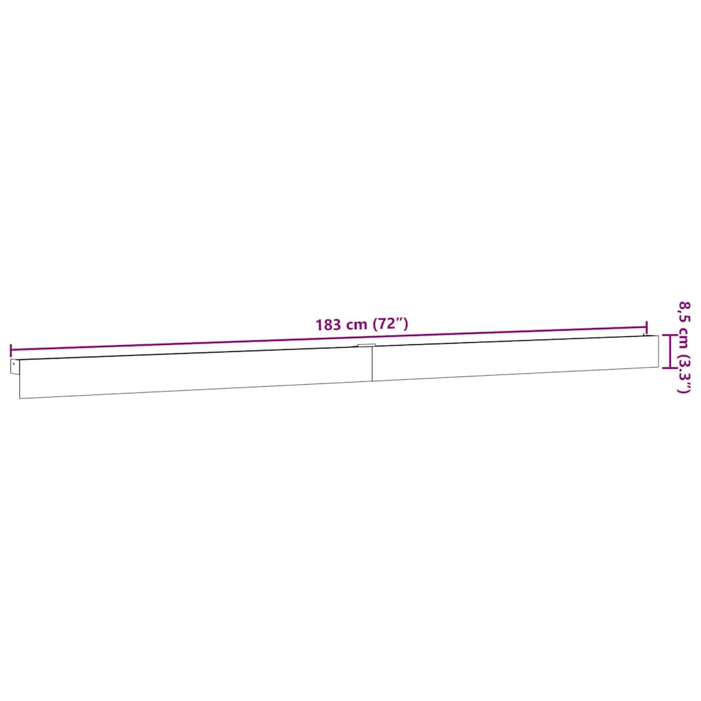 Kit Ferramenta per Porte Scorrevoli 183 cm in Lega di Alluminio | homemem39