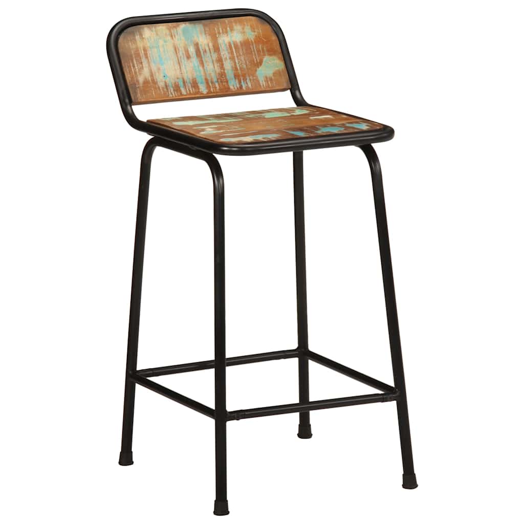 Sgabelli da Bar 2 pz 46x35,5x80 cm Legno Massello di Recupero | homemem39