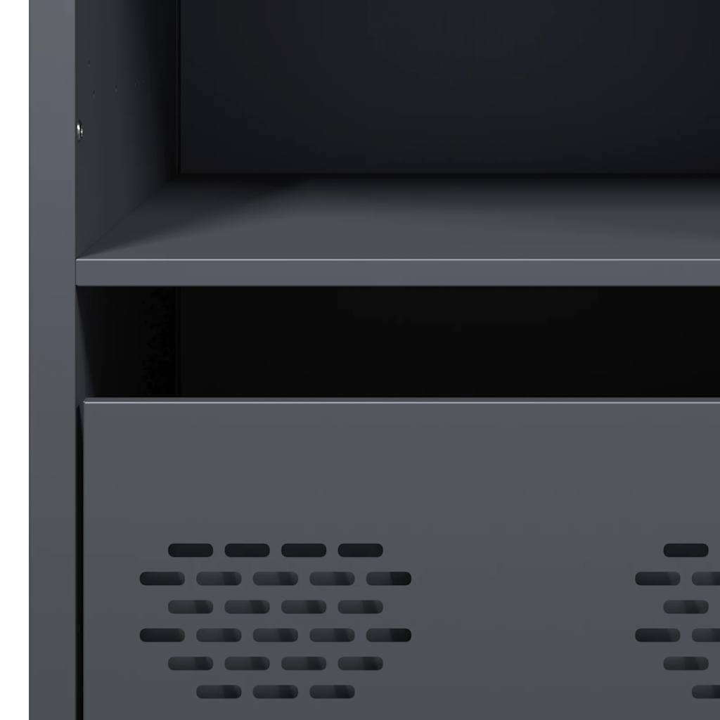 Credenza Antracite 68x39x103,5 cm Acciaio - homemem39
