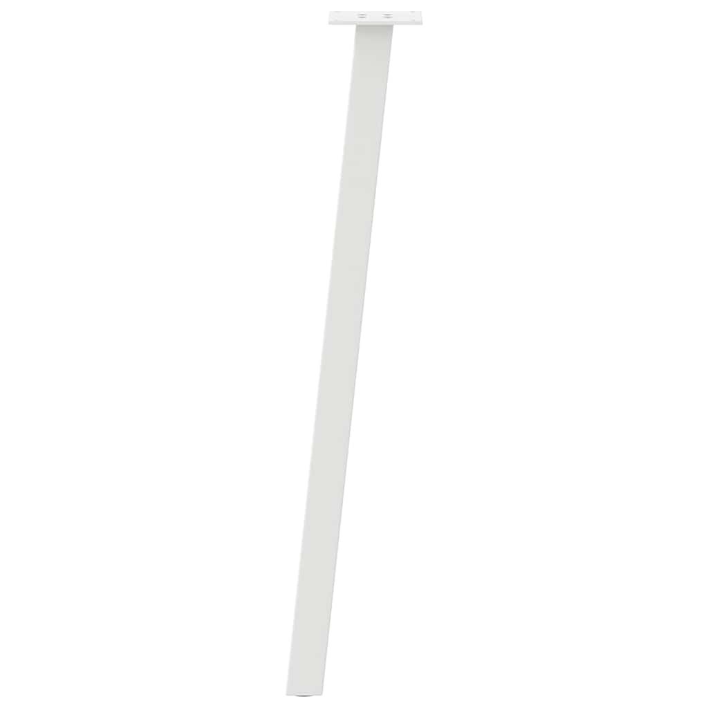 Gambe per tavolo consolle 4 pz bianche 72 cm in acciaio