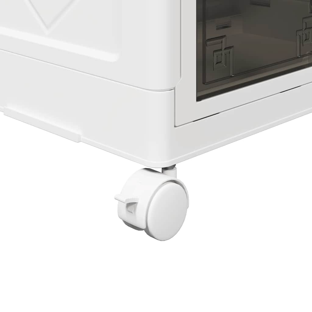Scatola Portaoggetti Impilabile con Ruote 28 L 48,5x29,5x33 cm | homemem39