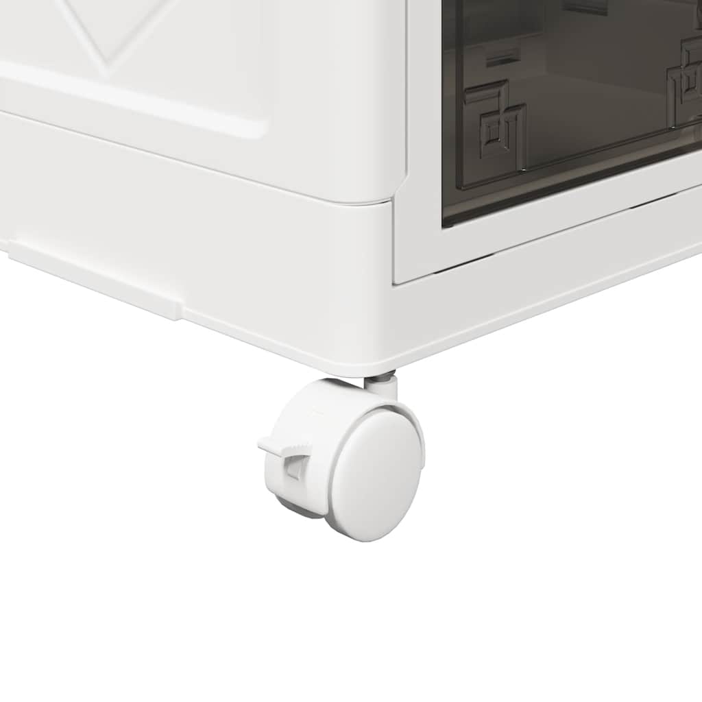 Scatola Portaoggetti con Ruote 5 Livelli 75 L 64x40x179 cm | homemem39