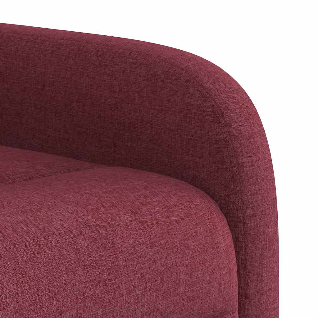 Poltrona Alzapersona Reclinabile Rosso Vino in Tessuto | homemem39