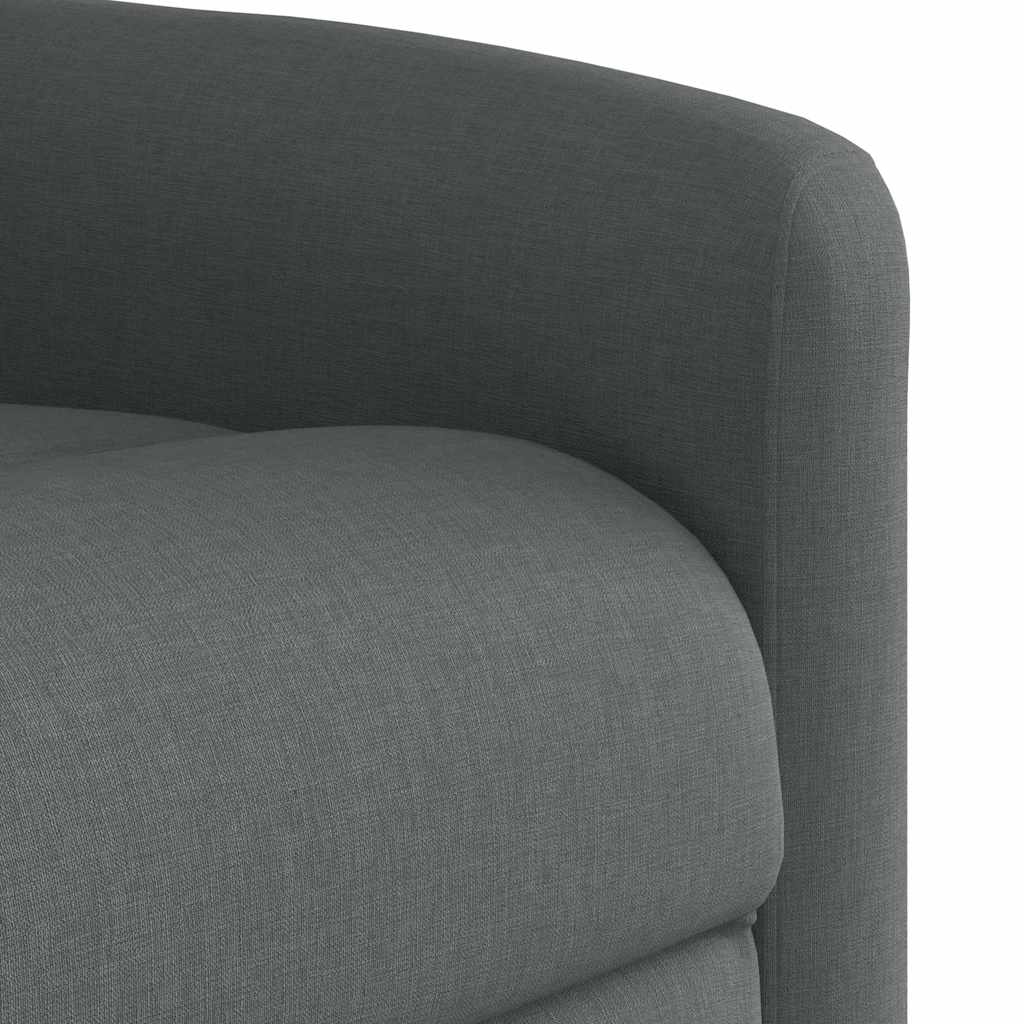 Poltrona Elettrica Reclinabile Grigio Scuro in Tessuto | homemem39