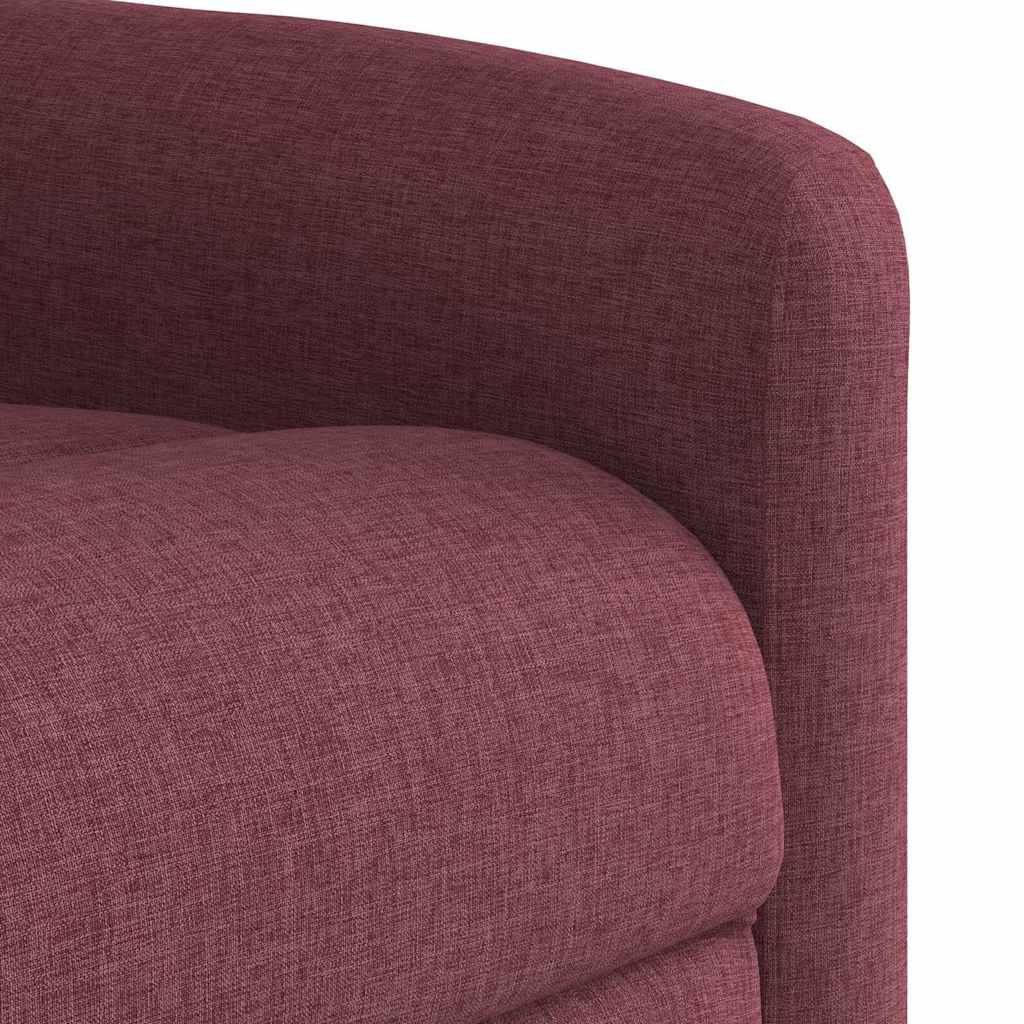 Poltrona Elettrica Reclinabile Rosso Vino in Tessuto