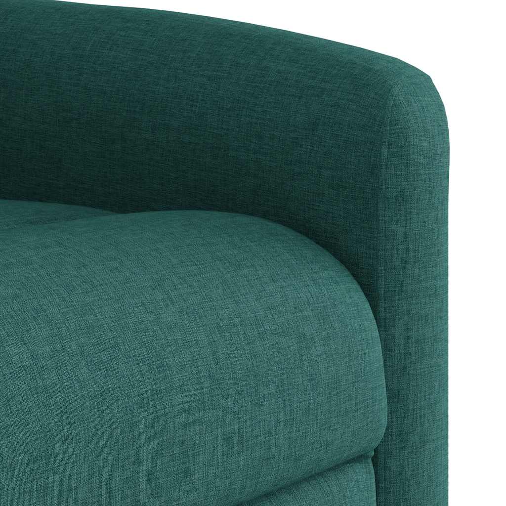 Poltrona Alzapersona Massaggiante Verde Scuro in Tessuto | homemem39
