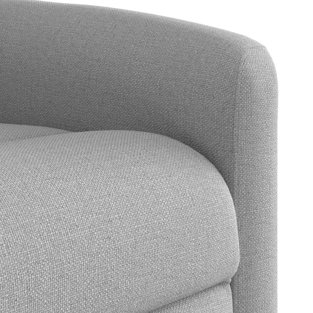 Poltrona Alzapersona Massaggi Elettrica Grigio Nuvola Tessuto | homemem39