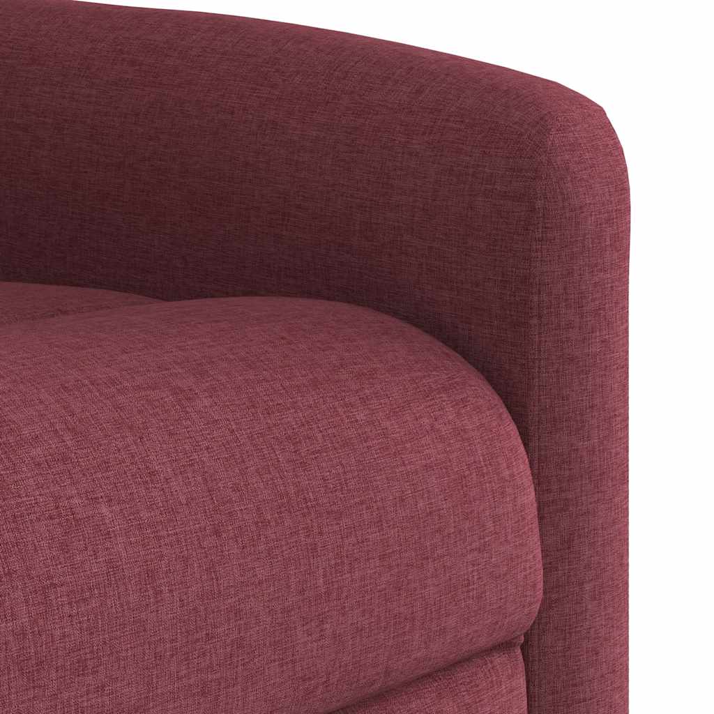 Poltrona Alzapersona Reclinabile Rosso Vino in Tessuto | homemem39