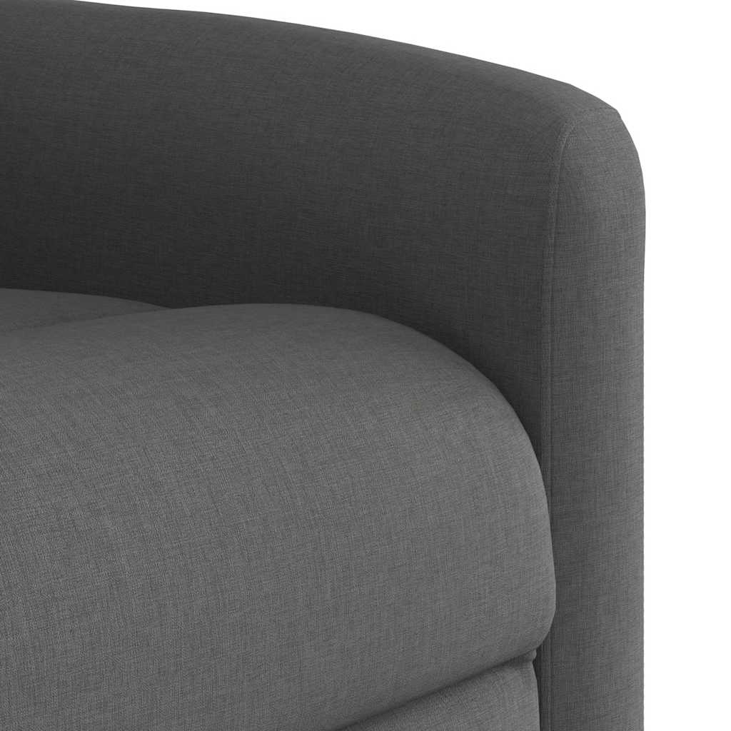 Poltrona Alzapersona Massaggi Reclinabile Grigio Scuro Tessuto | homemem39