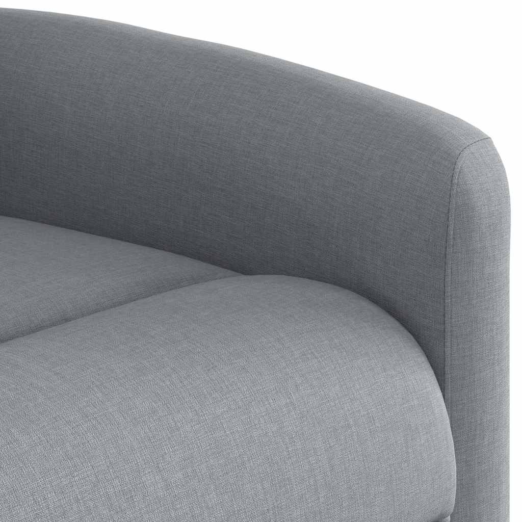 Poltrona Elettrica Reclinabile Grigio Chiaro in Tessuto | homemem39