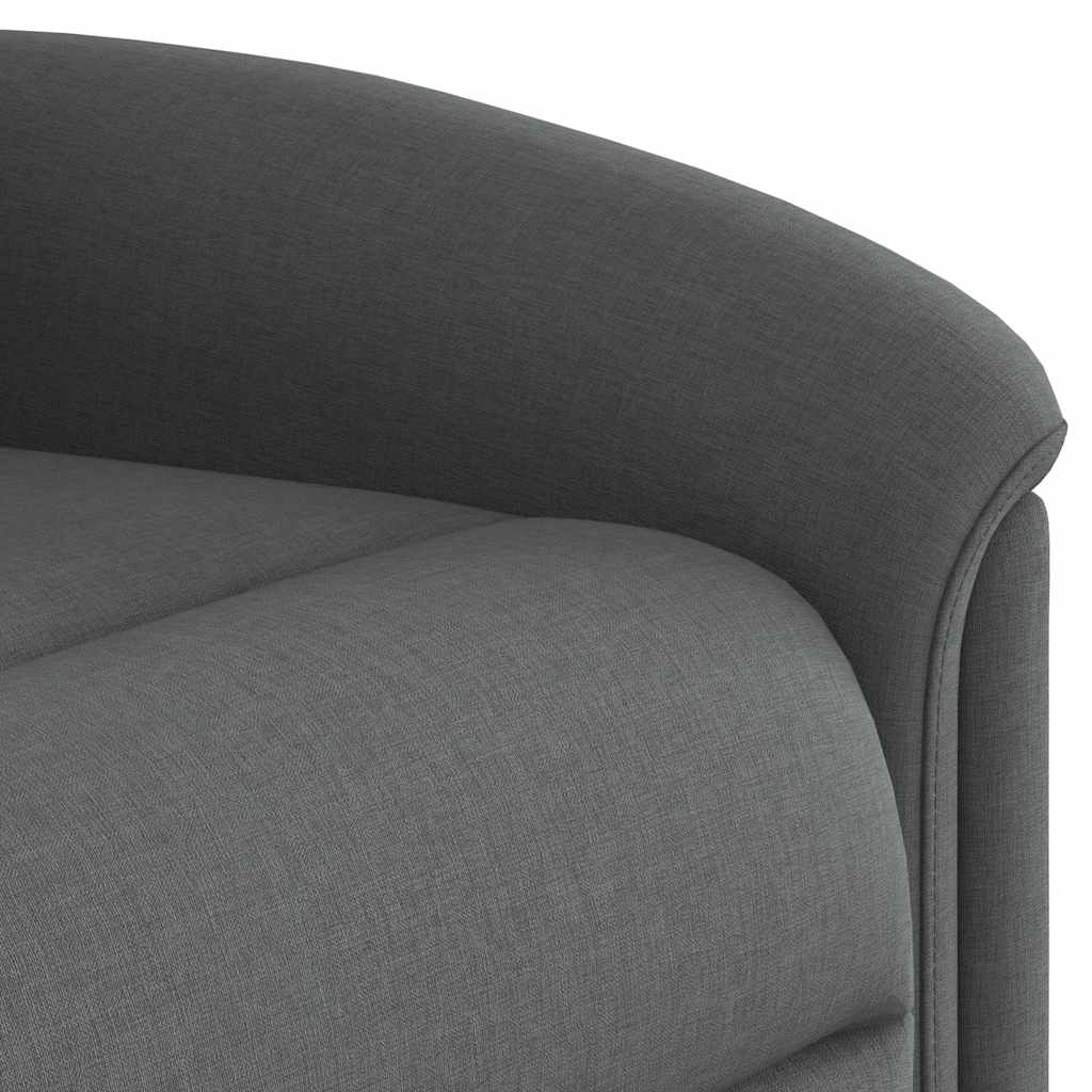 Poltrona Elettrica Reclinabile Grigio Scuro in Tessuto | homemem39
