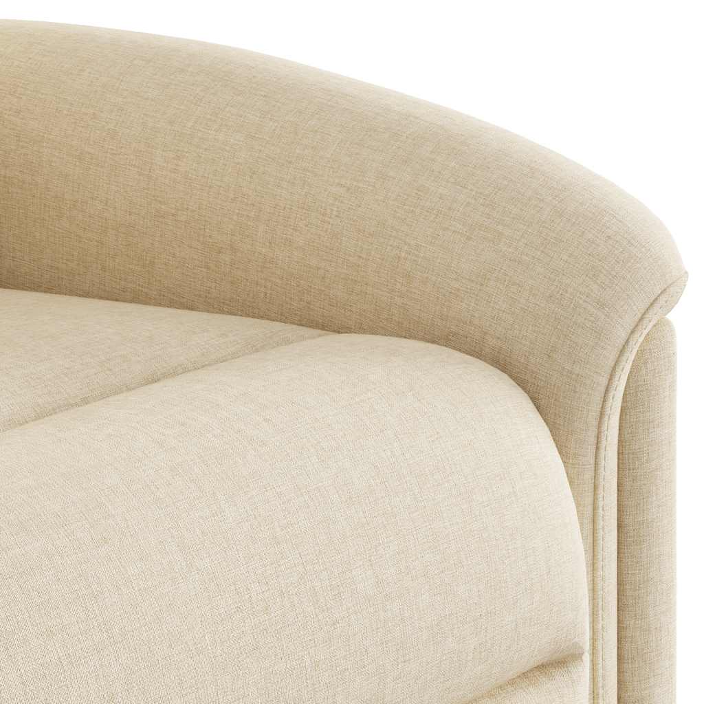 Poltrona Elettrica Reclinabile Crema in Tessuto | homemem39