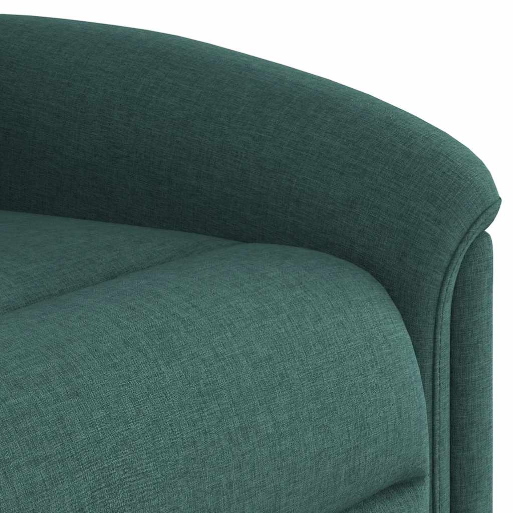 Poltrona Alzapersona Reclinabile Verde Scuro in Tessuto | homemem39