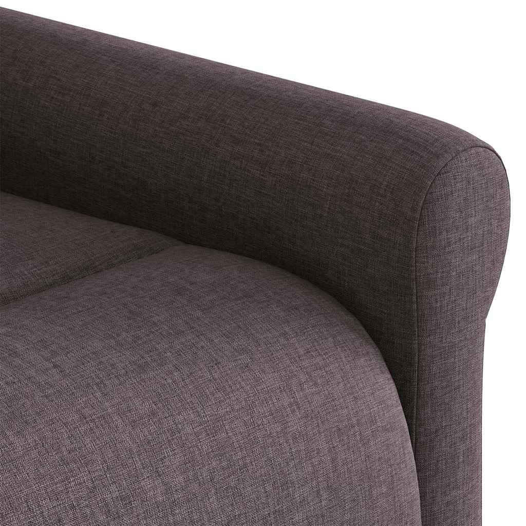 Poltrona Elettrica Reclinabile Marrone Scuro in Tessuto | homemem39