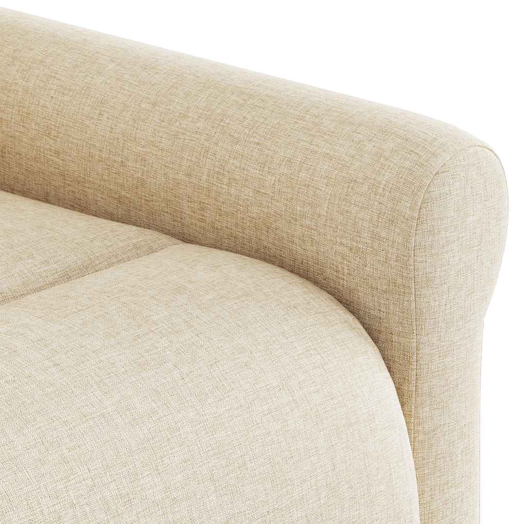 Poltrona Elettrica Reclinabile Crema in Tessuto | homemem39