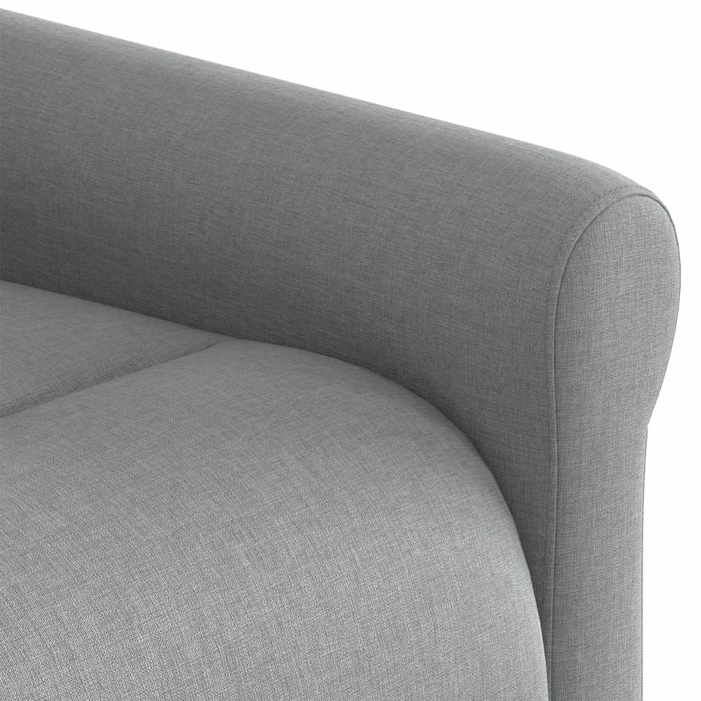 Poltrona Reclinabile Massaggio Elettrica Grigio Chiaro Tessuto | homemem39