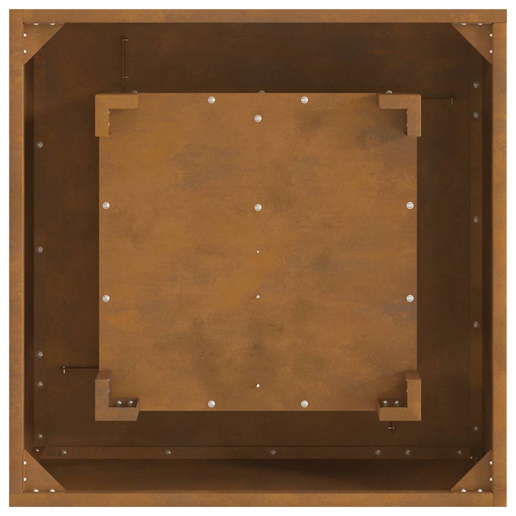 Focolare Marrone 60 x 60 x 30 cm Acciaio