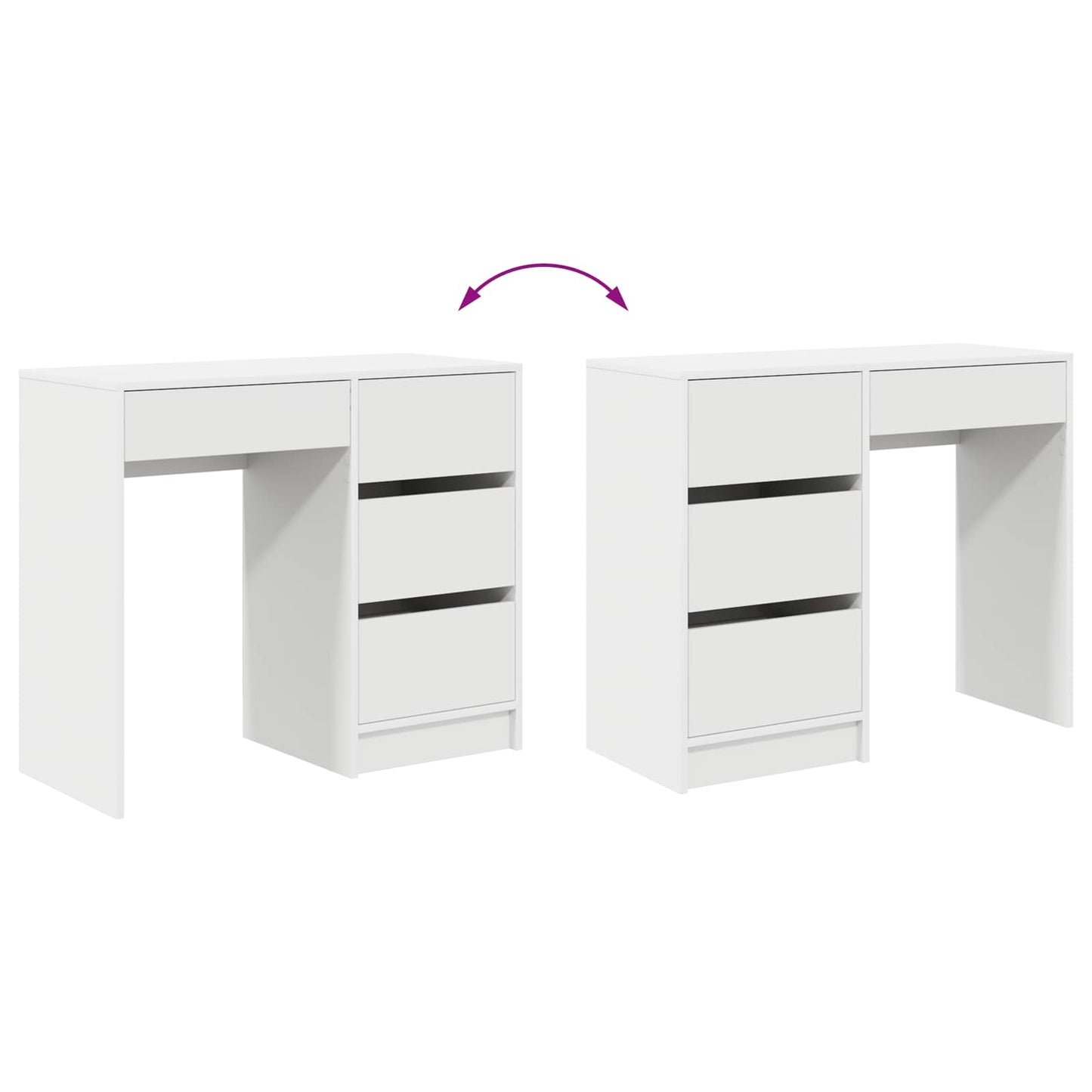 Scrivania Bianco 90 x 37.5 x 75 cm Legno multistrato