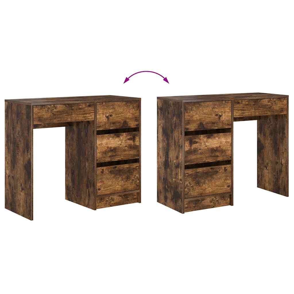 Scrivania Rovere fumé Legno ingegnerizzato 90 x 37.5 x 75 cm