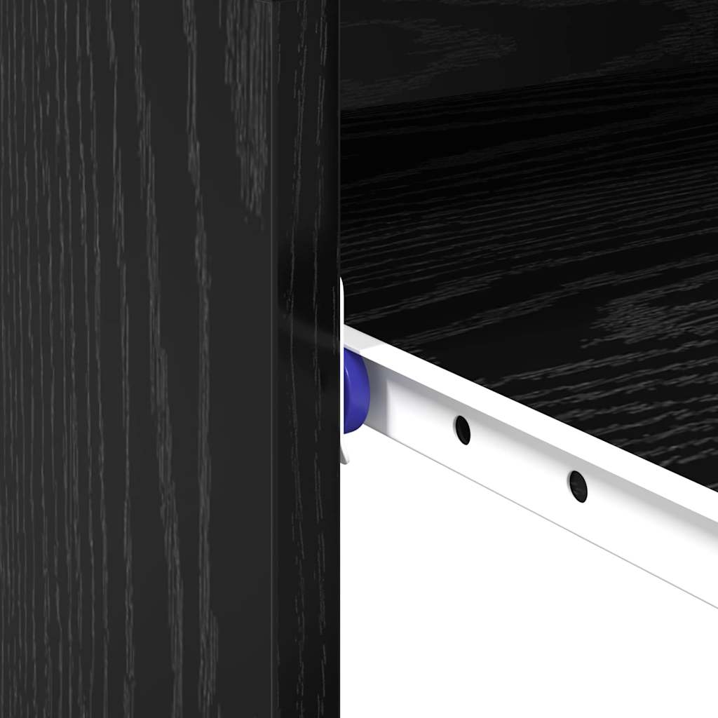 Scrivania Rovere Nero 77.5 x 43 x 79 cm Legno multistrato