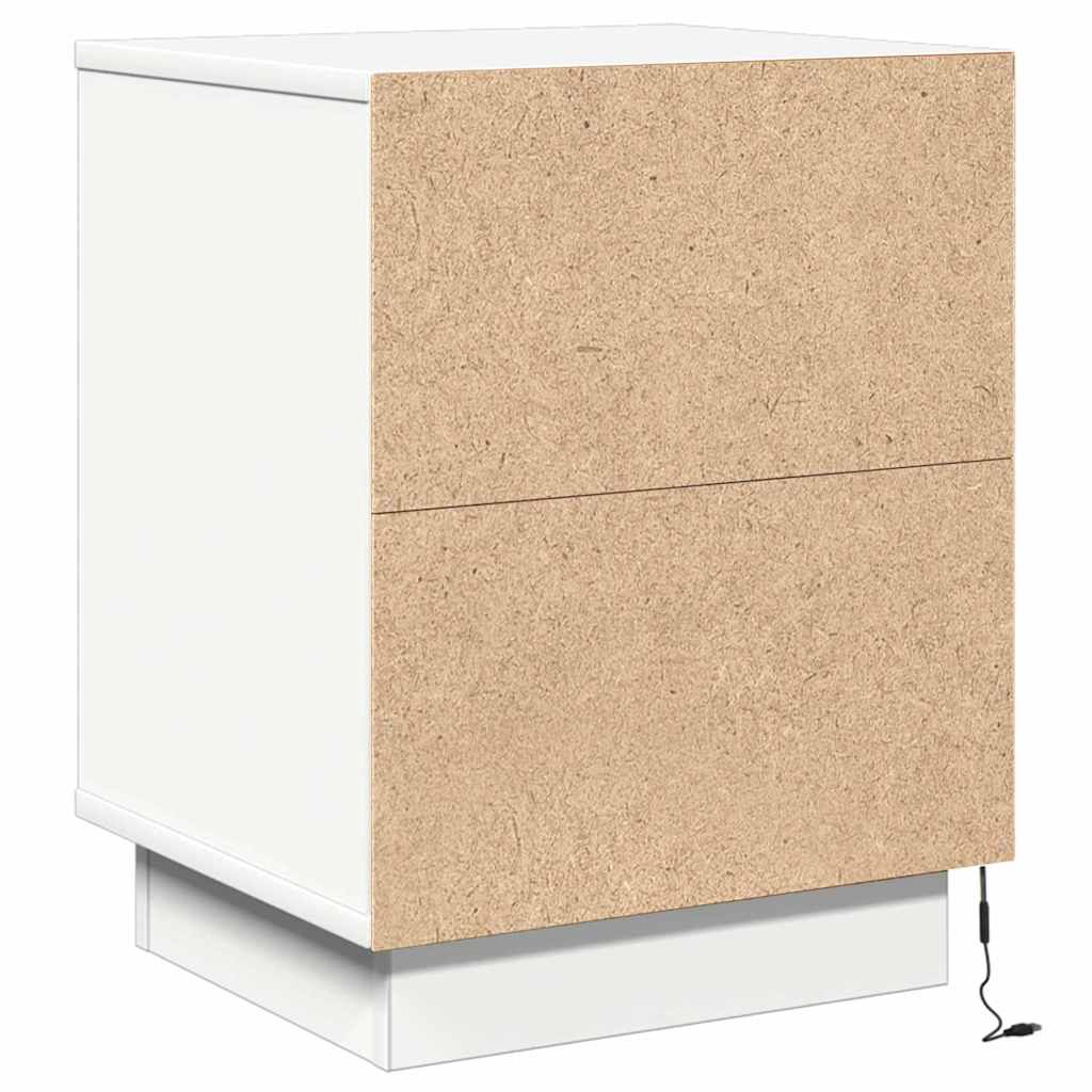 Armadio da Notte con cassetto 2 pcs Bianco 39 x 34,5 x 50 cm | homemem39