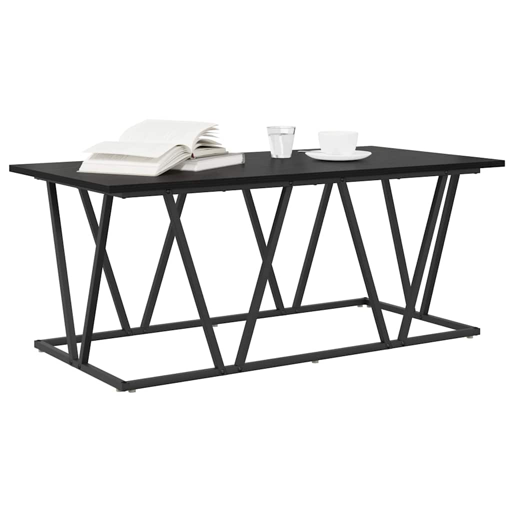 Tavolino da salotto Rovere Nero 100 x 50 x 40 cm | homemem39