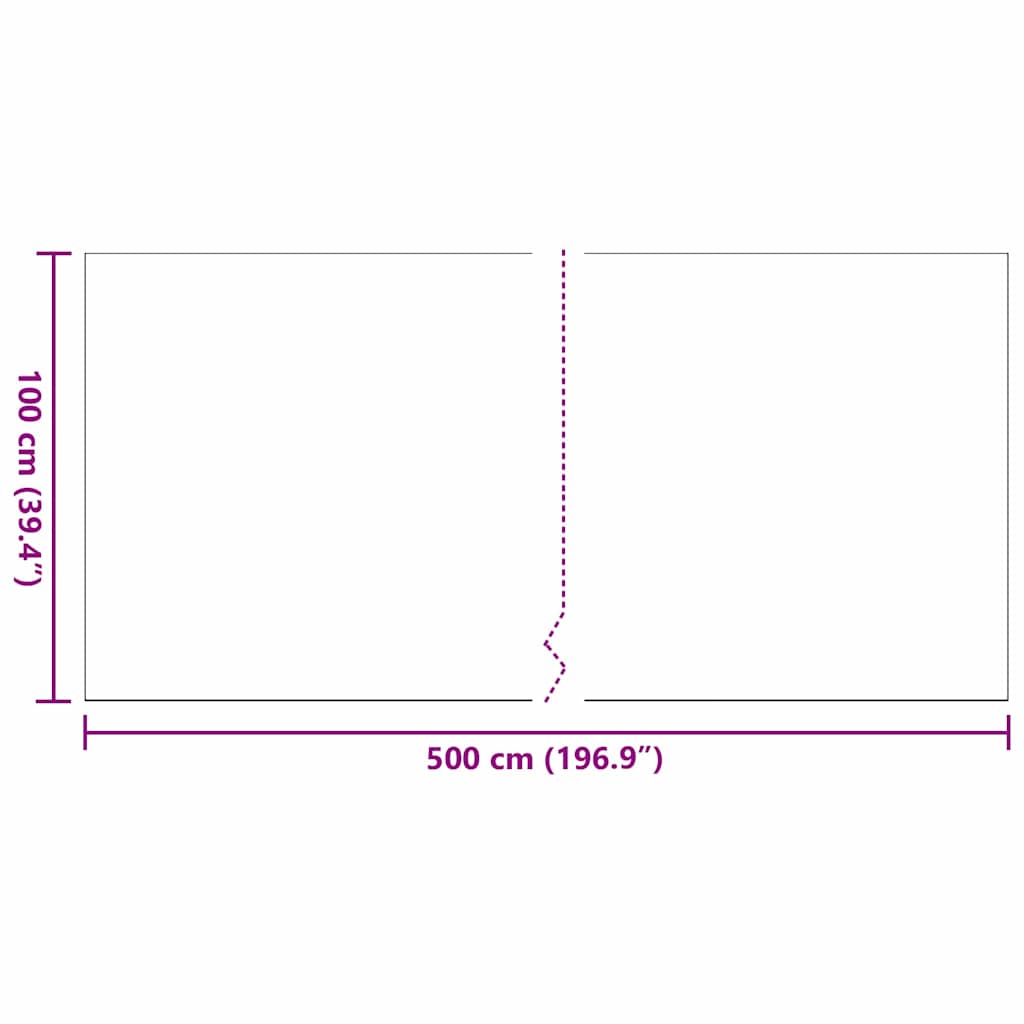 Erba artificiale 500 x 100 x 3 cm PP e PE | homemem39