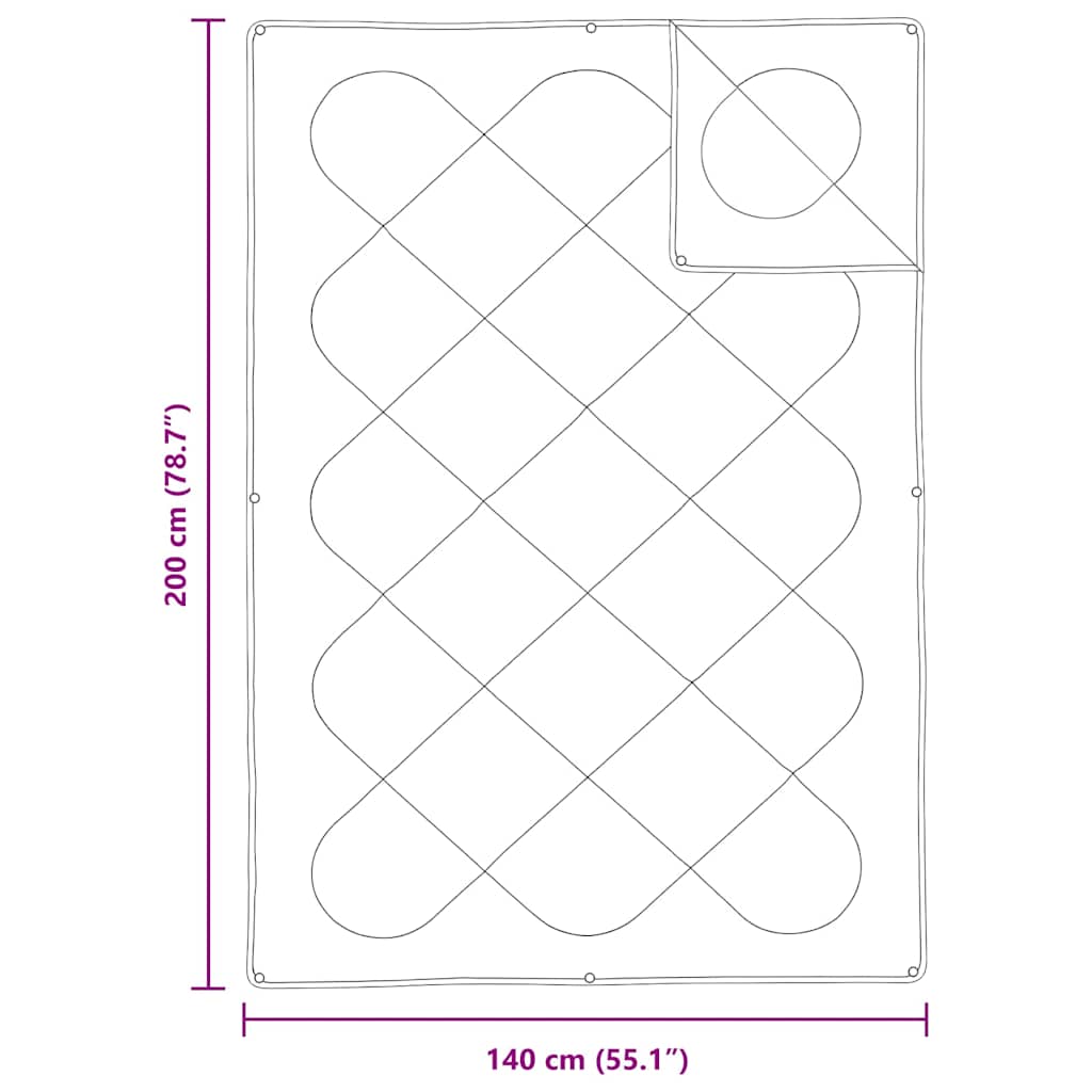 Duvet 2-in-1 Bianco 200 x 140 x 10 cm Poliestere | homemem39