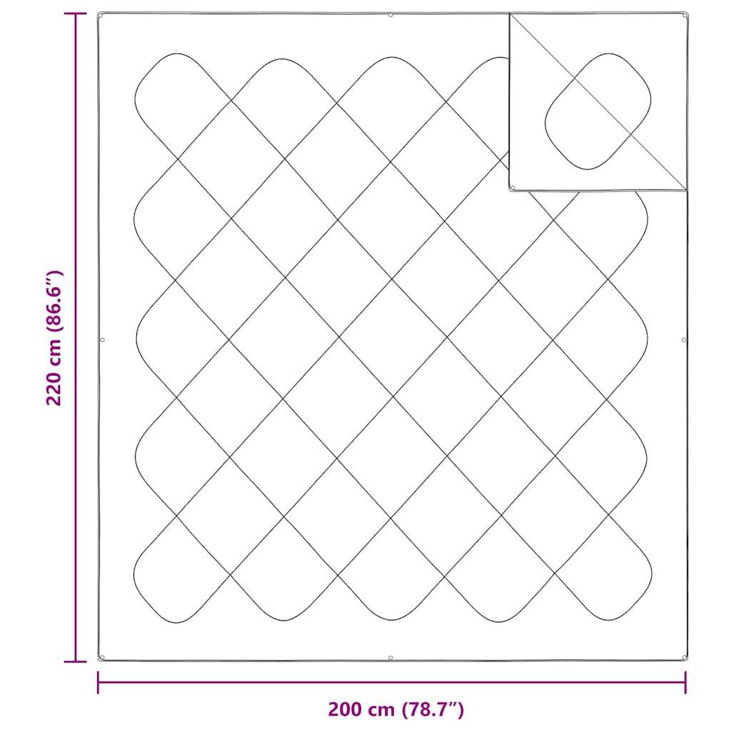 Duvet 2-in-1 Bianco 220 x 200 x 10 cm Poliestere | homemem39