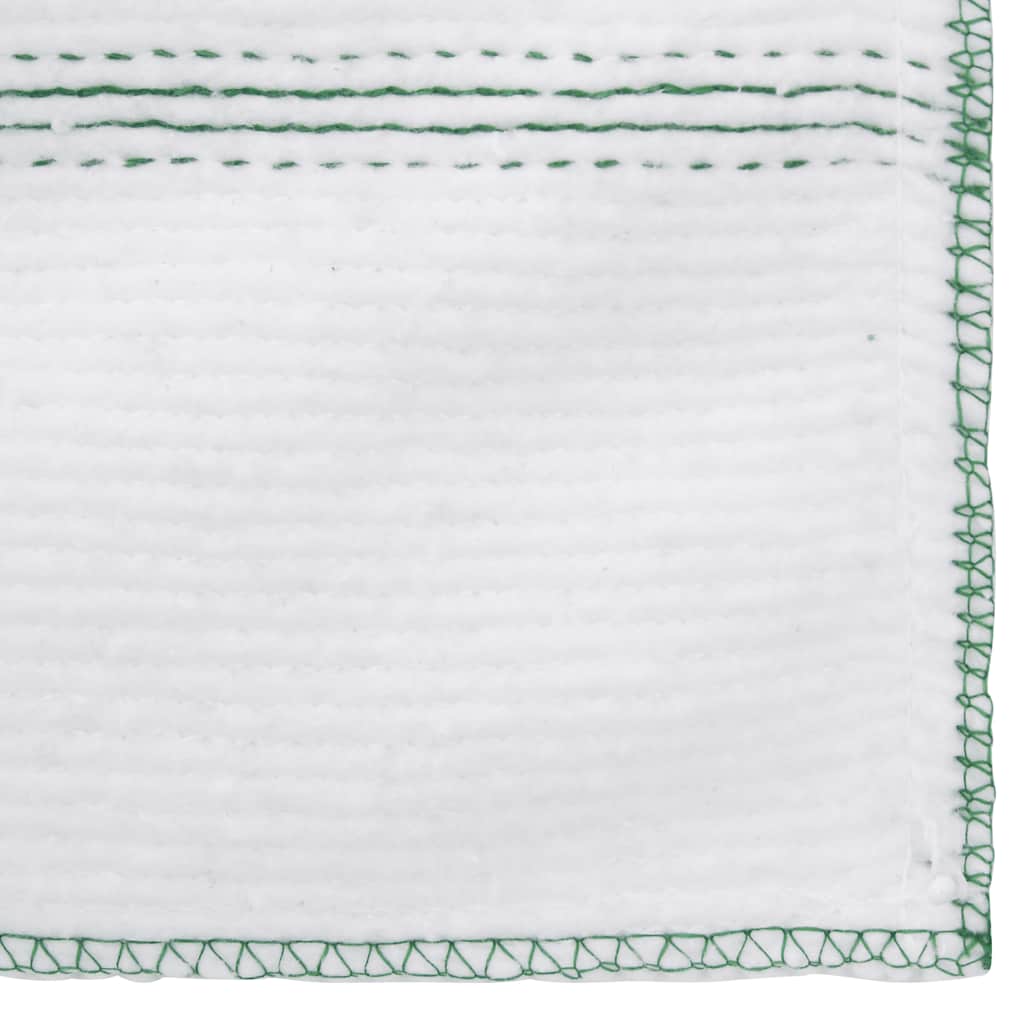 Panni per la Pulizia 10pz Righe Bianche e Verdi 50x60 cm | homemem39