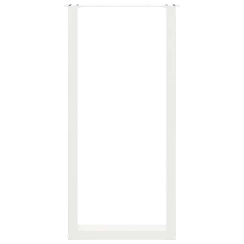 Gambe per tavolo da bar forma U 2 pz bianche 60x(100-101)