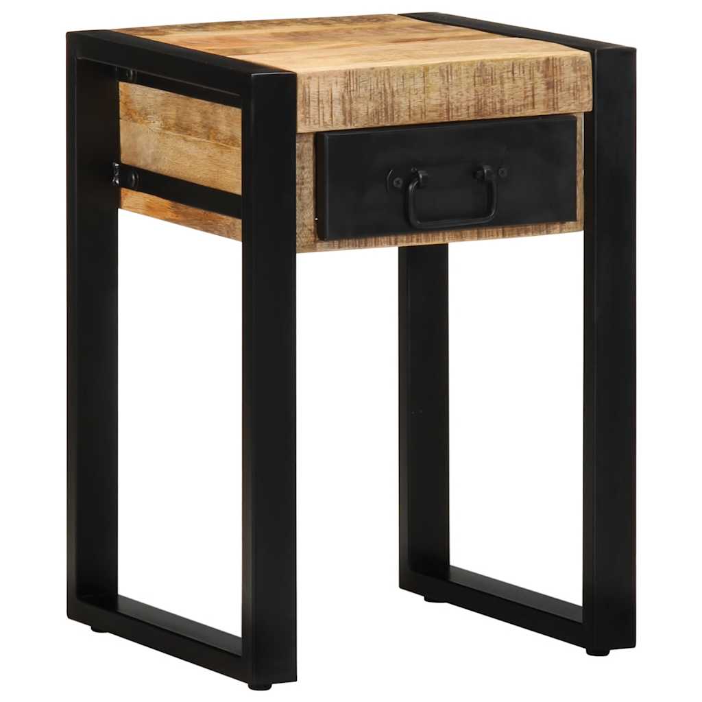 Tavolino 35x35x50 cm in Legno Grezzo Massello di Mango | homemem39