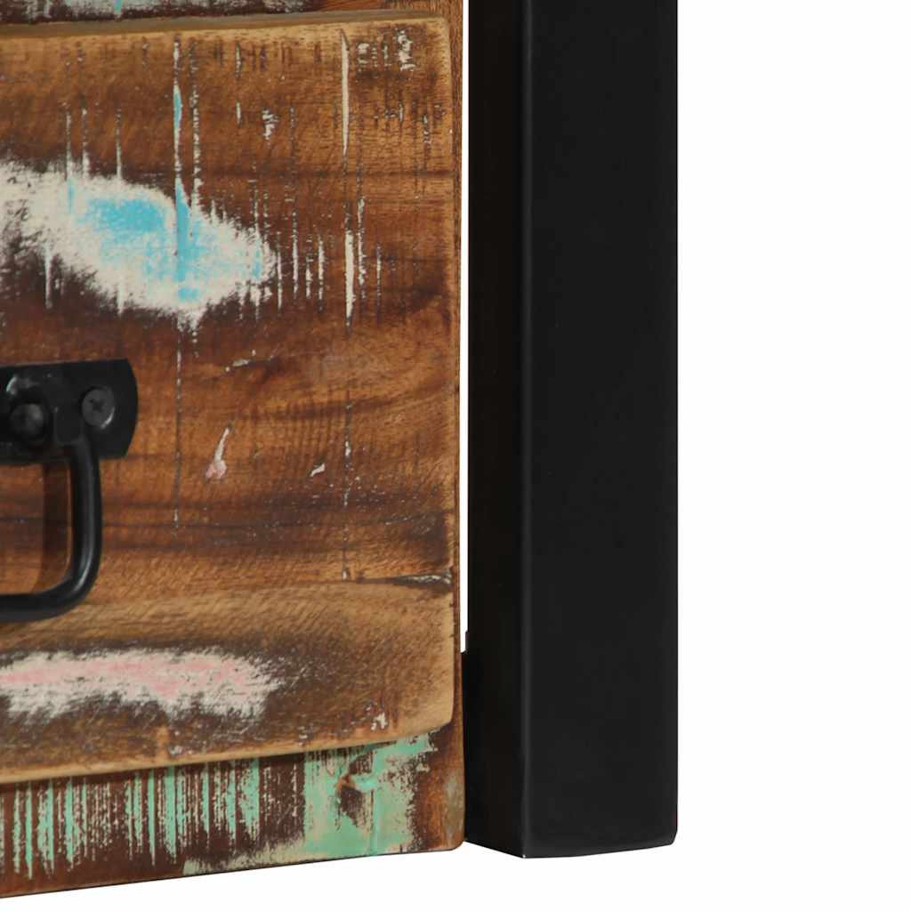 Comodini 2 pz Multicolore 40x35x40cm in Legno Massello Recupero - homemem39