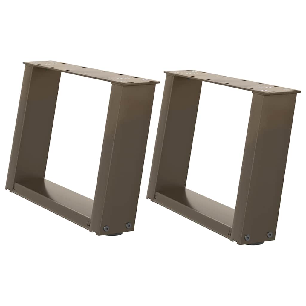 Gambe per Tavolino da Caffè forma U 2 pz 70x(30-31)