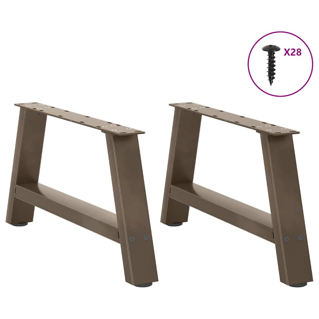 Gambe per Tavolino da Caffè a Forma di A 2 pz 50x(30-31)