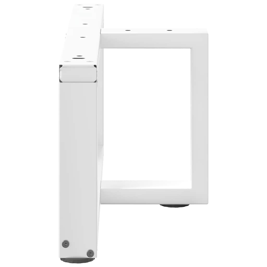 Gambe Tavolino da Caffè forma T 2 pz Bianche 5x(30-31)