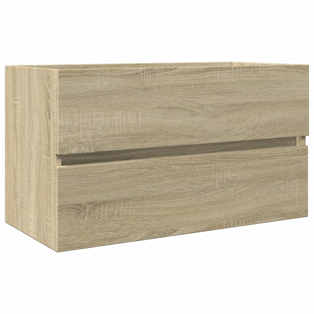 Set Mobili da Bagno 2 pz in Ceramica e legno multistrato