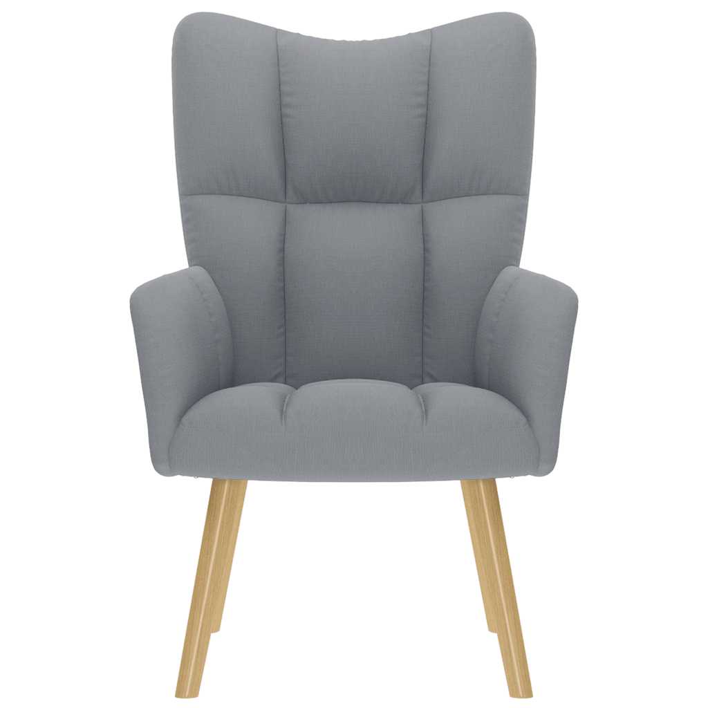 Sedia Relax Grigio Chiaro in Tessuto | homemem39